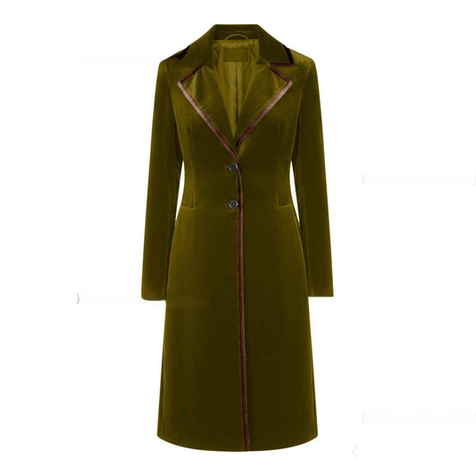 Stylish And Sophisticated Velvet Coat For Women